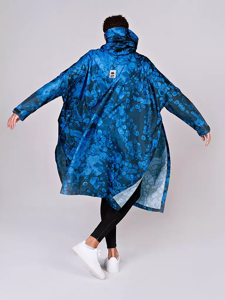 RAINKISS | Regenjacke - Regenponcho Bubble Poncho | blau