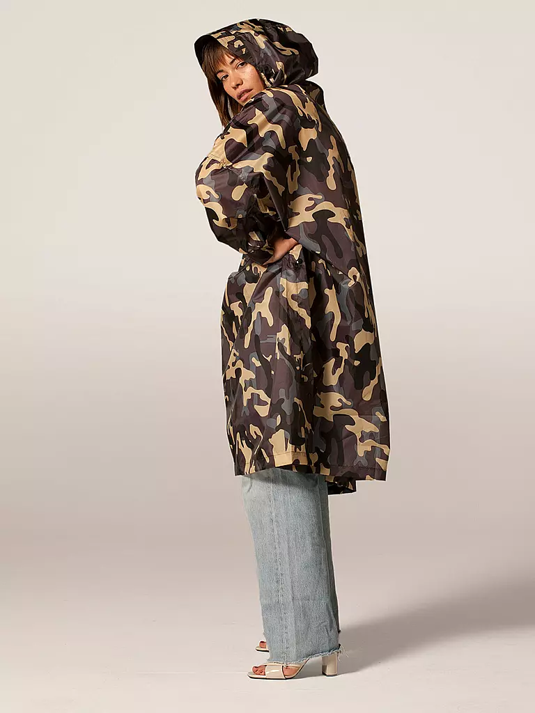 RAINKISS | Regenjacke - Regenponcho Camo | camel