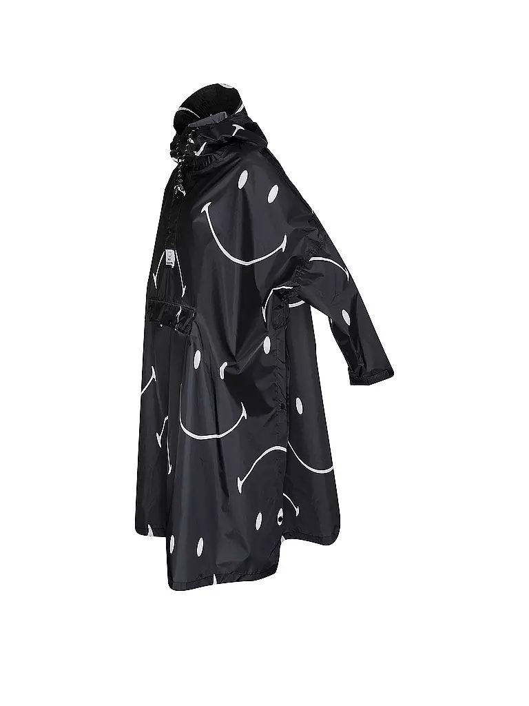 RAINKISS | Regenjacke - Regenponcho CLASSIC SMILE | schwarz