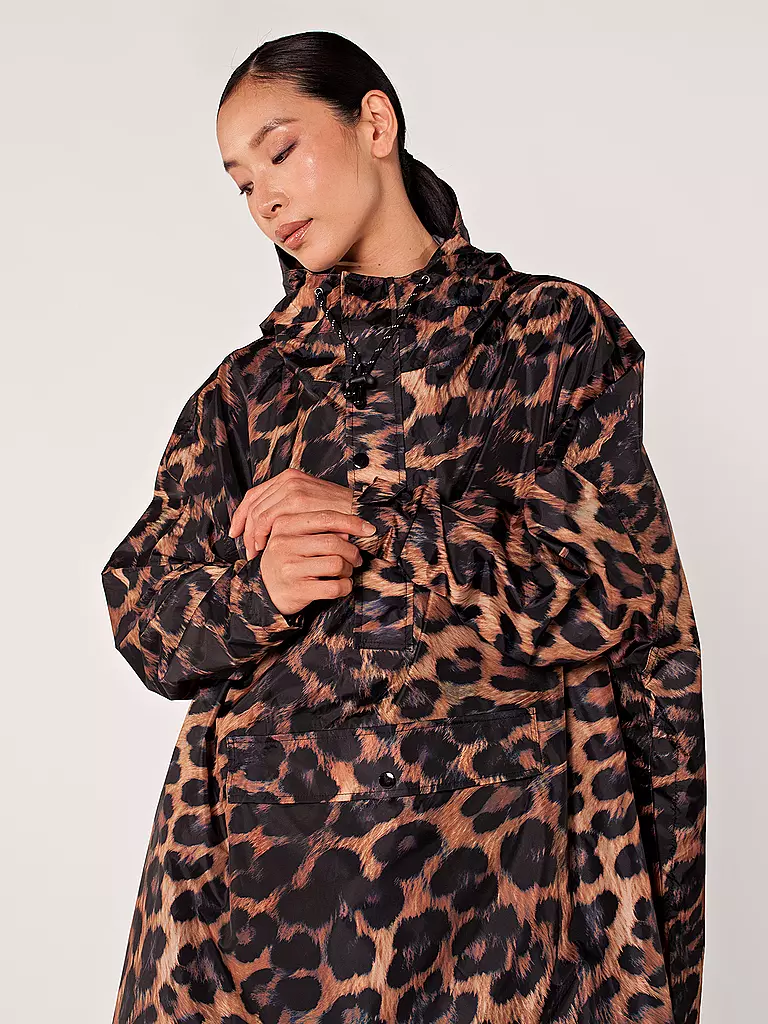 RAINKISS | Regenjacke - Regenponcho Dark Leopard | schwarz