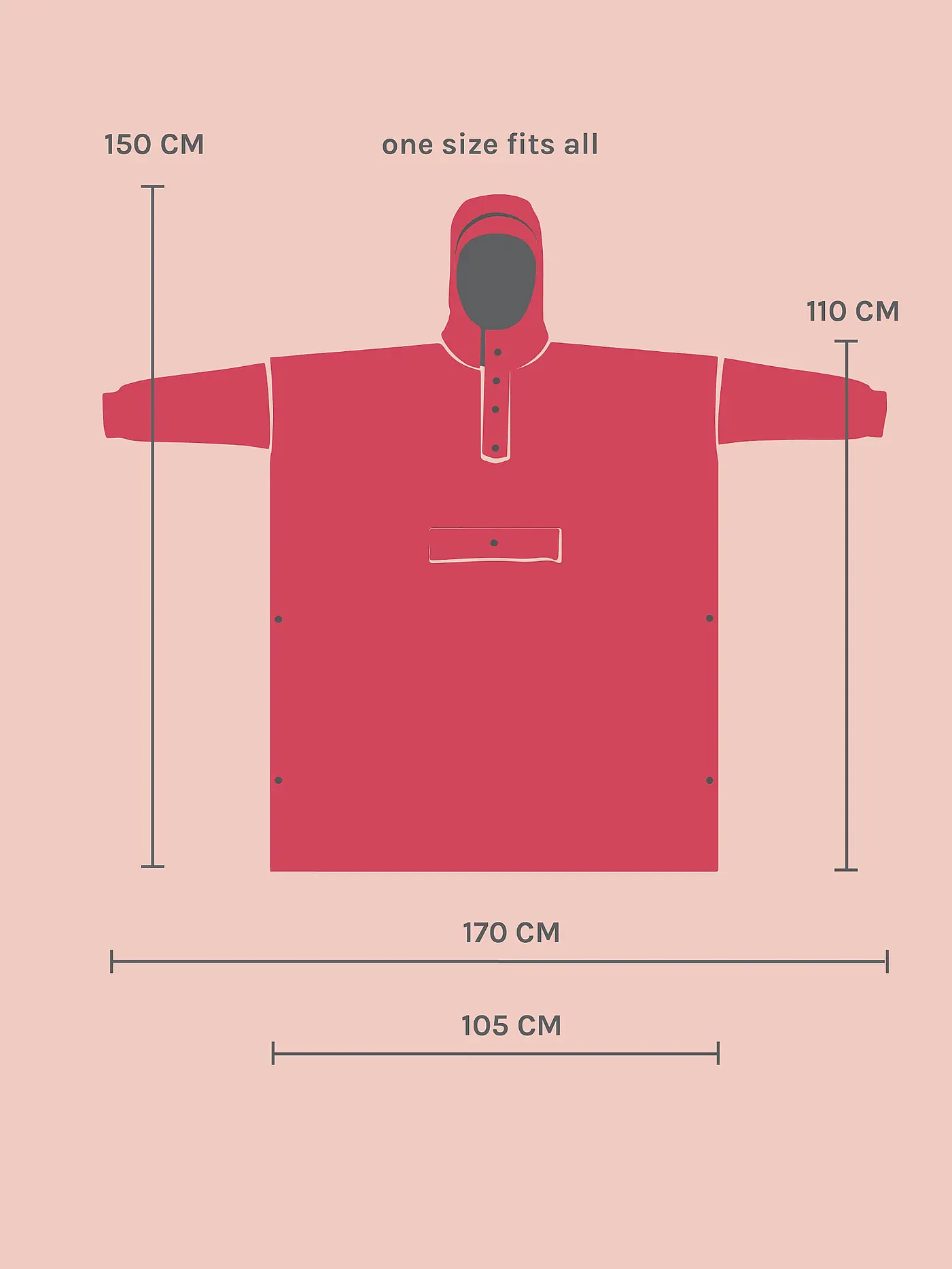 RAINKISS | Regenjacke - Regenponcho Digi Spring Camo | rosa