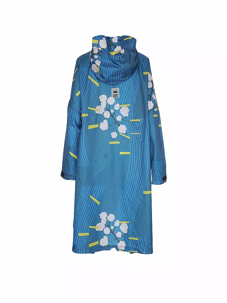 RAINKISS | Regenjacke - Regenponcho Japanese Blossom | petrol