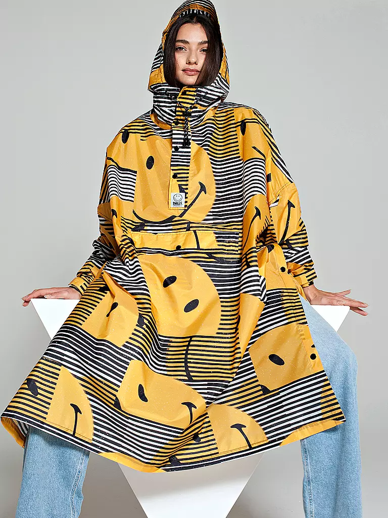 RAINKISS | Regenjacke - Regenponcho SUNSET SMILEY | camel