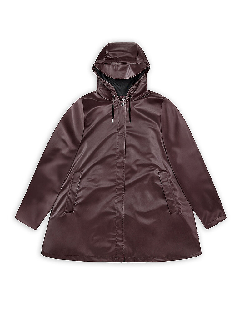 RAINS Regenjacke  dunkelrot | XS – Rains