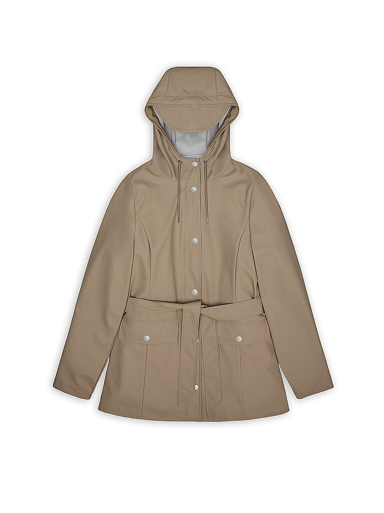 RAINS Regenjacke CURVE JACKET W3 beige | XS – Rains
