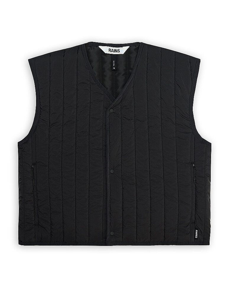 RAINS Gilet BANJA SHORT schwarz | XL – Rains