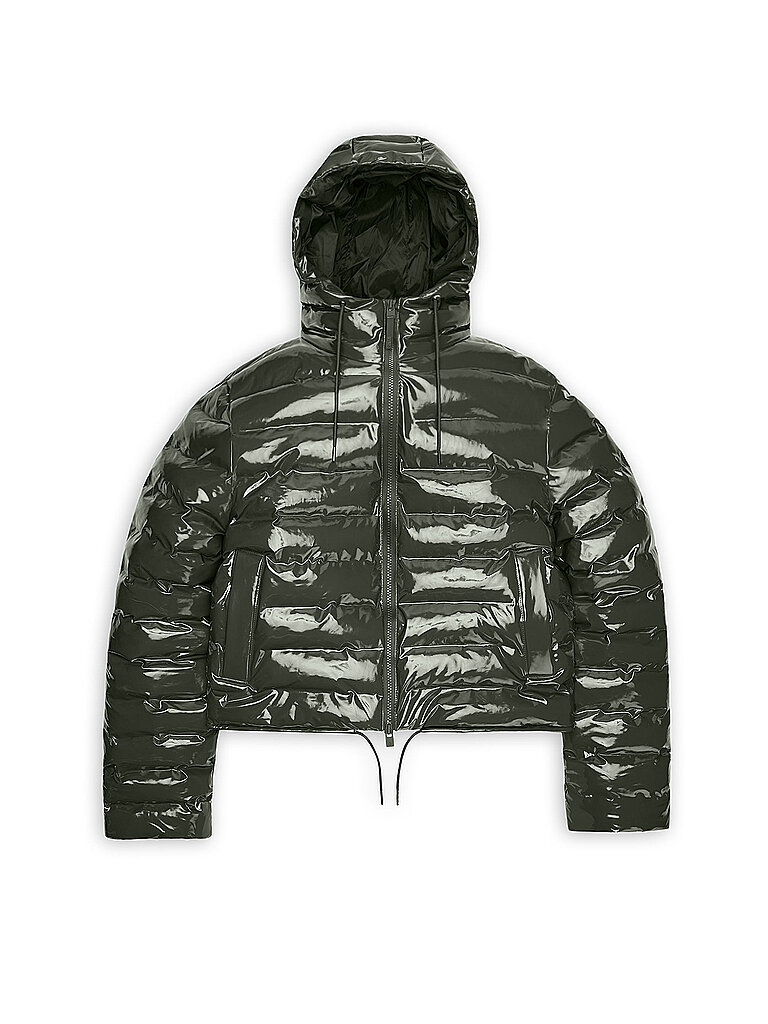 RAINS Steppjacke LOHJA SHORT PUFFER JACKET olive | S – Rains
