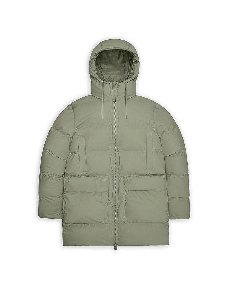 RAINS Parka ALTA LONG PUFFER CARGO J – Rains