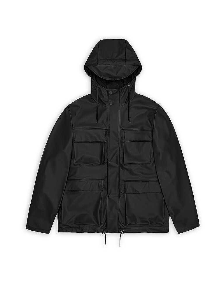 Mantel Rains Taschenjacke w3 - schwarz
