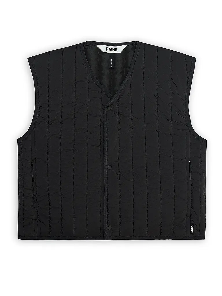 RAINS | Gilet BANJA SHORT | schwarz