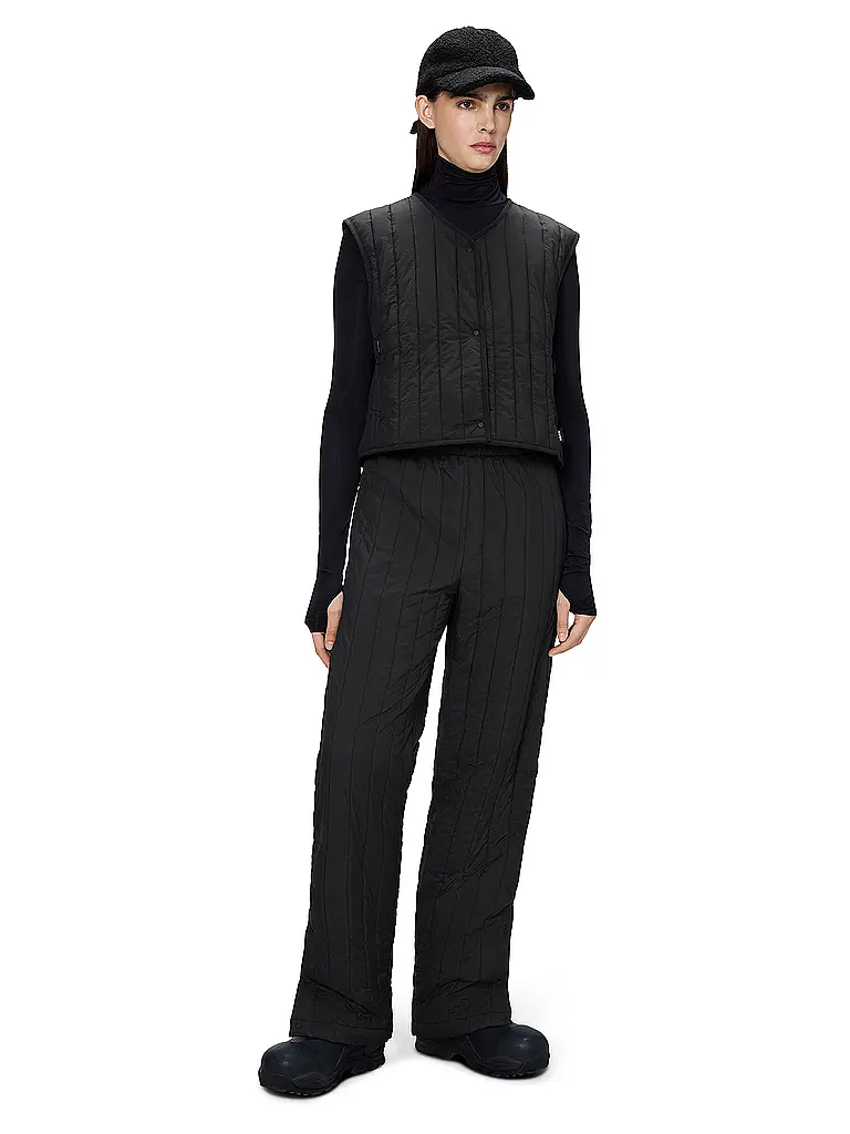 RAINS | Gilet BANJA SHORT | schwarz