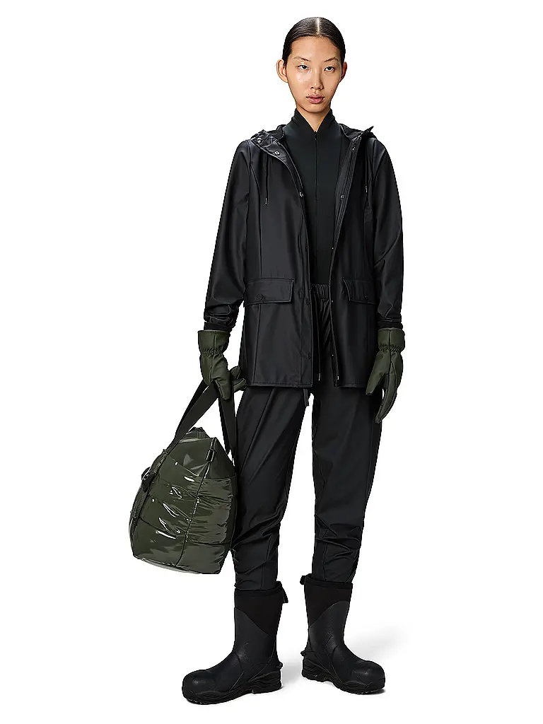 RAINS | Regenjacke CURVE JACKET W3 | schwarz