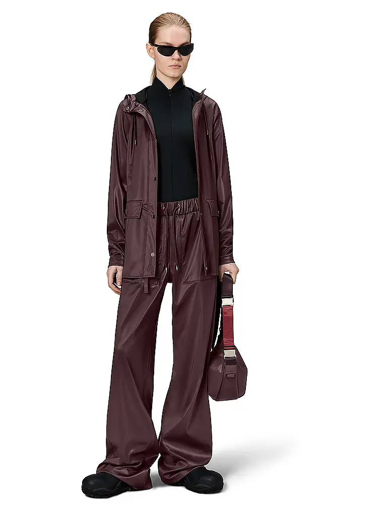 RAINS | Regenjacke CURVE JACKET W3 | dunkelrot