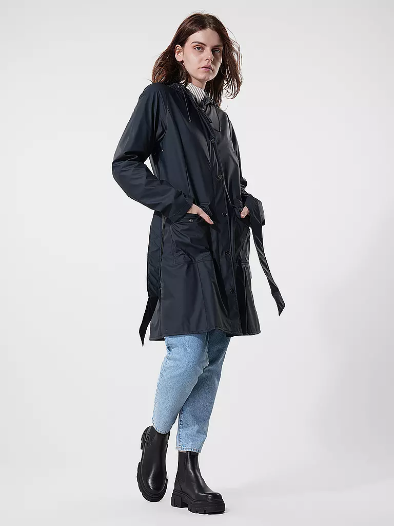 RAINS | Regenjacke CURVE W JACKET | dunkelblau