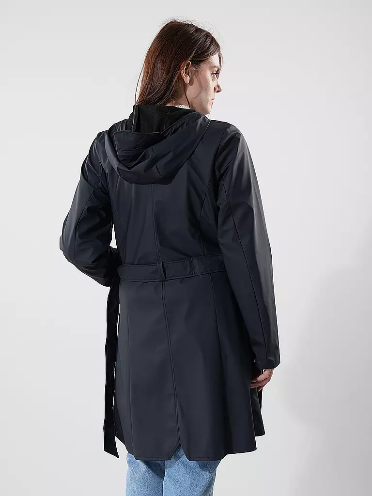RAINS | Regenjacke CURVE W JACKET | dunkelblau