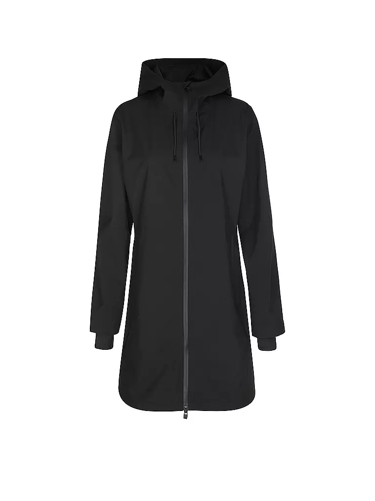 RAINS | Regenjacke SUVA HARDSHELL LONG | schwarz