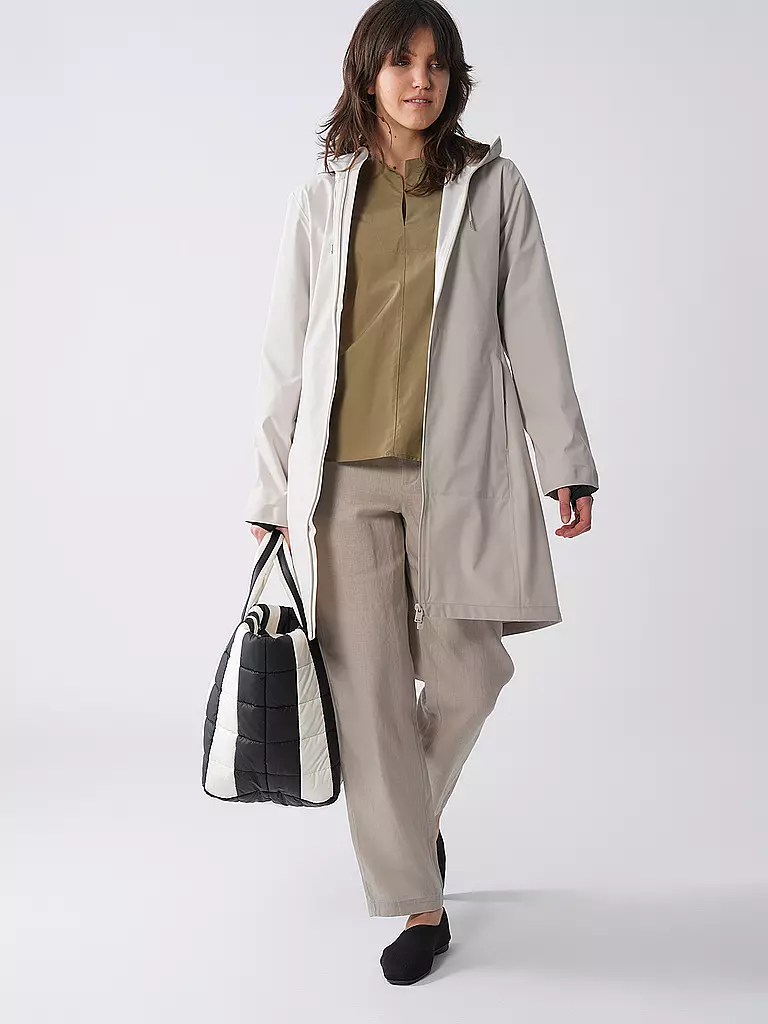 RAINS | Regenjacke SUVA HARDSHELL LONG | beige