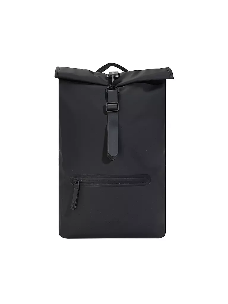 RAINS | Rucksack ROLLTOP W3 | schwarz