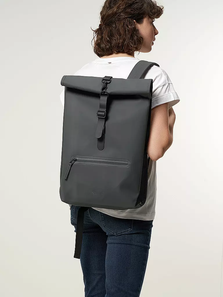 RAINS | Rucksack Rolltop | grau