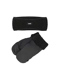 RAINS | Set 2-teilig Stirnband und Handschuhe  | Schwarz