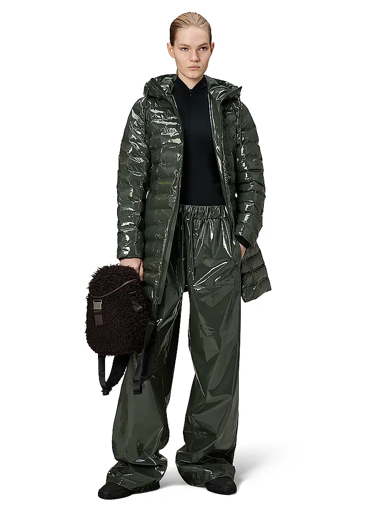 RAINS | Steppjacke LOHJA LONG  | olive