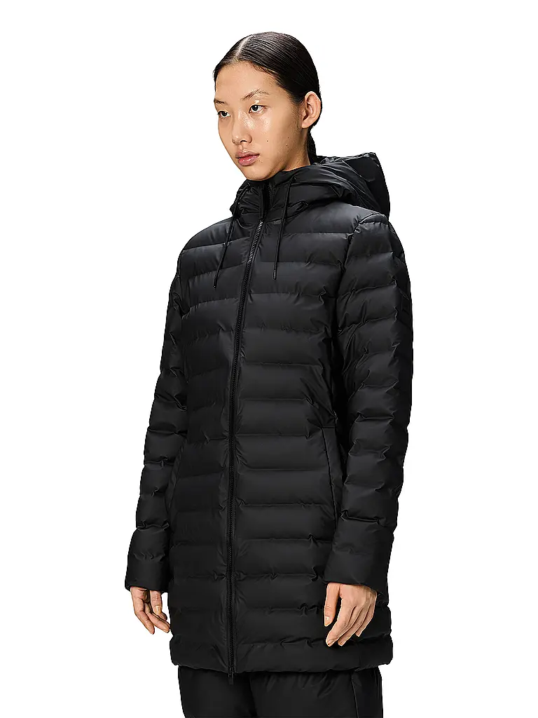 RAINS | Steppjacke LOHJA LONG  | schwarz