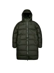 RAINS | Steppmantel ALTA LONGER PUFFER JACKET | grün