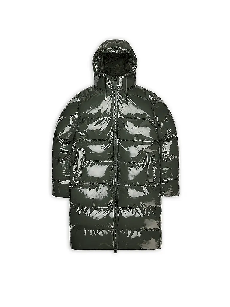 RAINS | Steppmantel ALTA LONGER PUFFER JACKET | olive