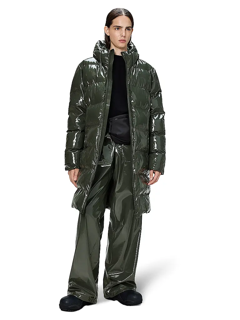 RAINS | Steppmantel ALTA LONGER PUFFER JACKET | olive