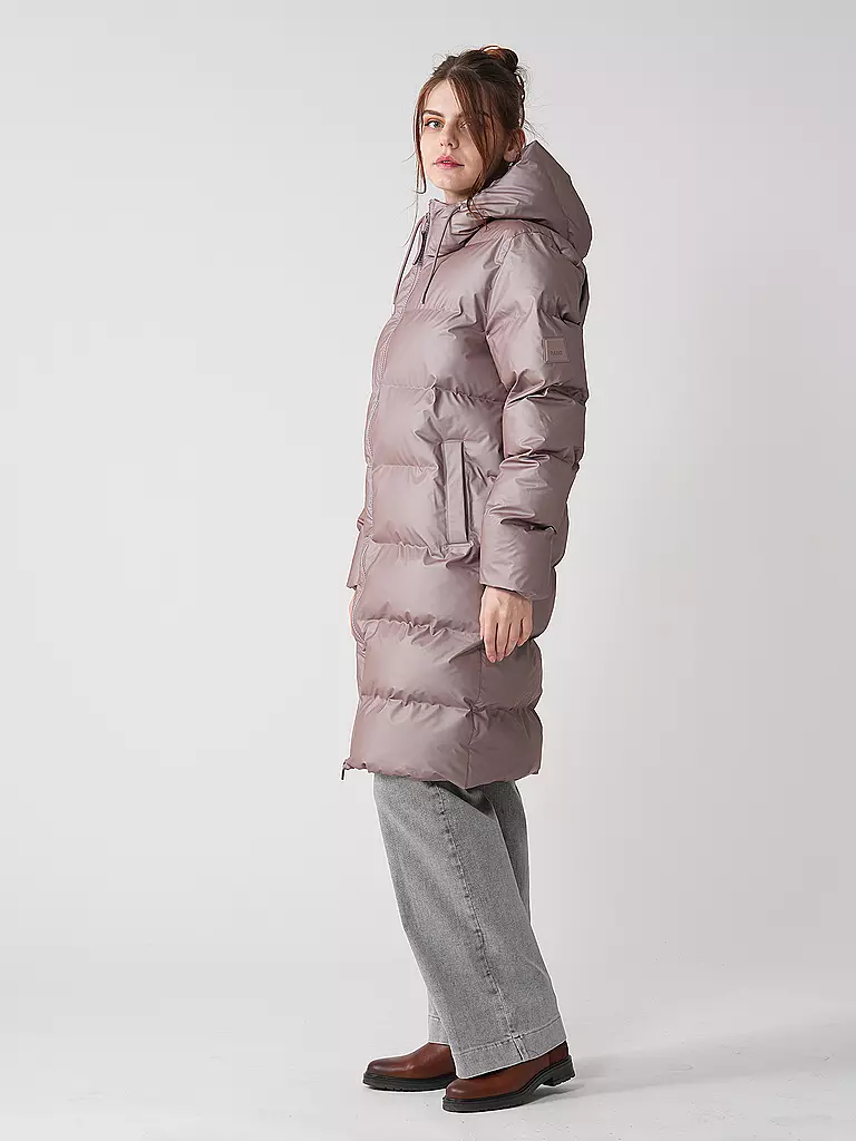 RAINS | Steppmantel ALTA LONGER PUFFER JACKET | rosa