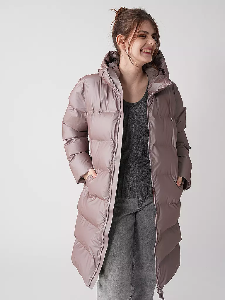 RAINS | Steppmantel ALTA LONGER PUFFER JACKET | rosa