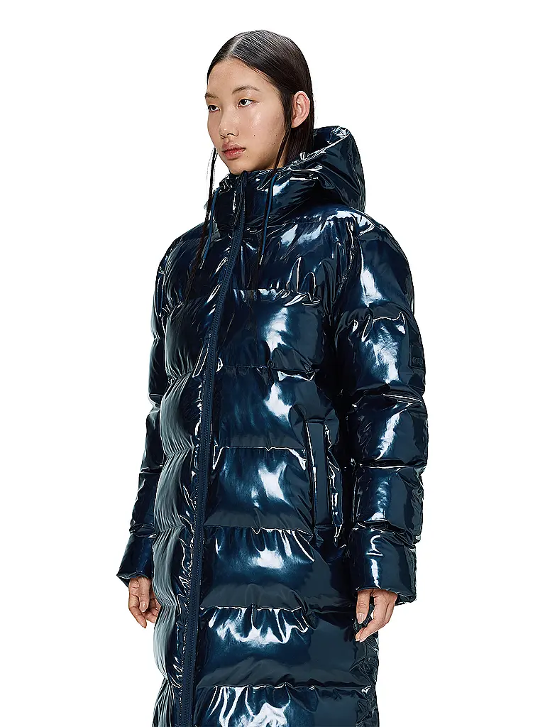 RAINS | Steppmantel ALTA LONGER PUFFER JACKET | blau