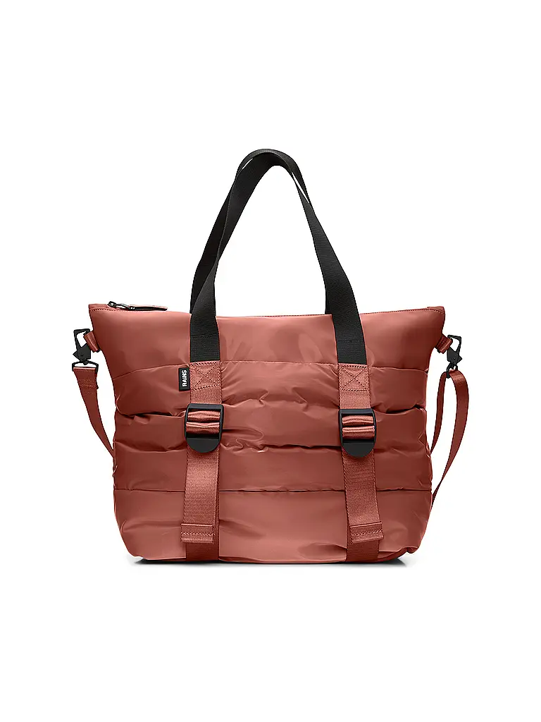 RAINS | Tasche - Henkeltasche PUFFER MIX TOTE BAG MINI W3 | orange