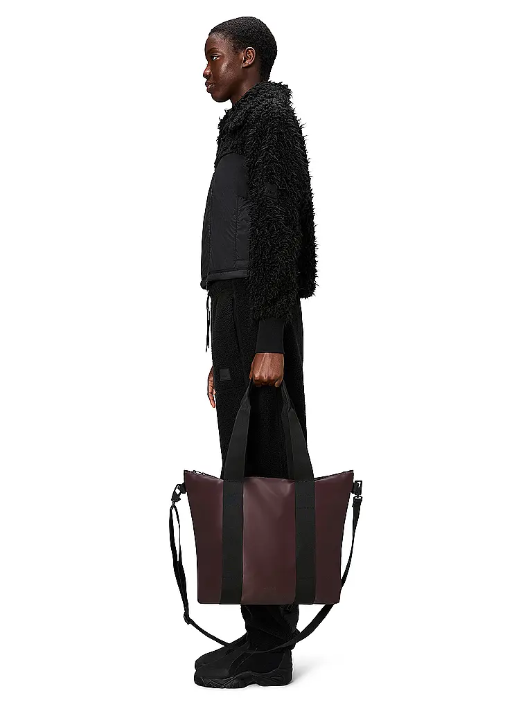 RAINS | Tasche - Tote Bag MINI W3 | dunkelrot
