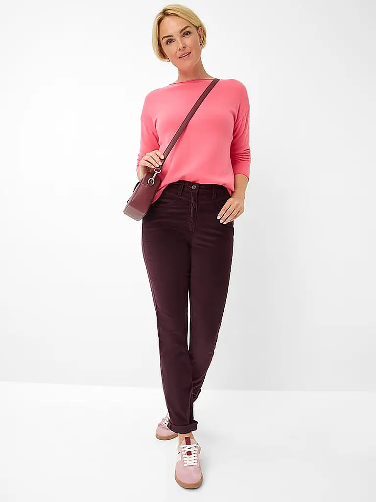 RAPHAELA BY BRAX | Businesshose LAURA NEW  | dunkelrot