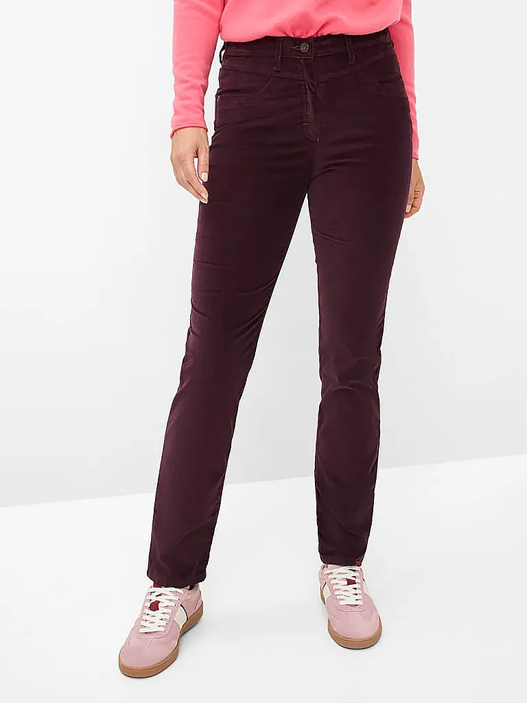 RAPHAELA BY BRAX | Businesshose LAURA NEW  | dunkelrot