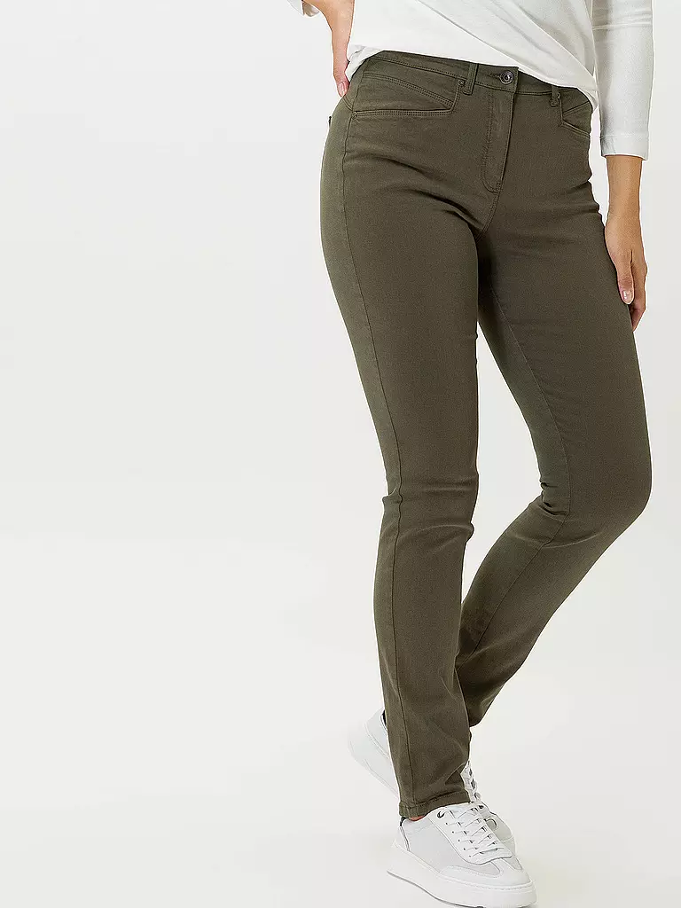 RAPHAELA BY BRAX | Hose  Super Slim Fit LUCA | olive