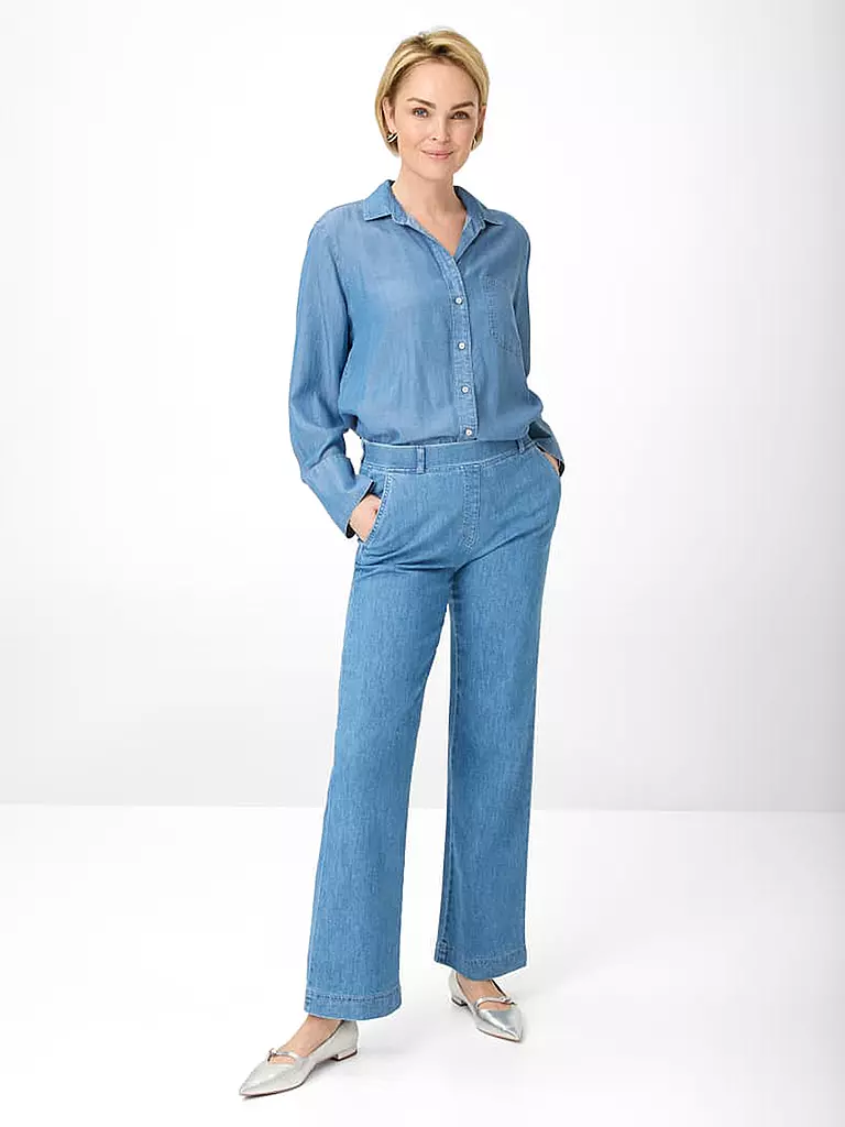 RAPHAELA BY BRAX | Jeans Wide Leg PAM | hellblau