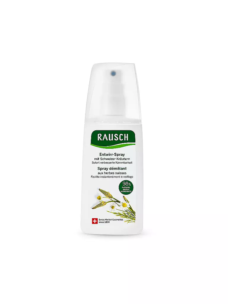 RAUSCH | Entwirr-Spray mit Schweizer Kräutern 100ml | keine Farbe