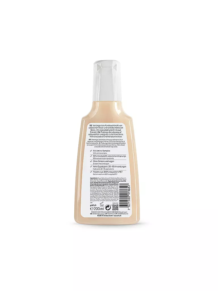 RAUSCH | Farbschutz-Shampoo mit Avocado 200ml | keine Farbe