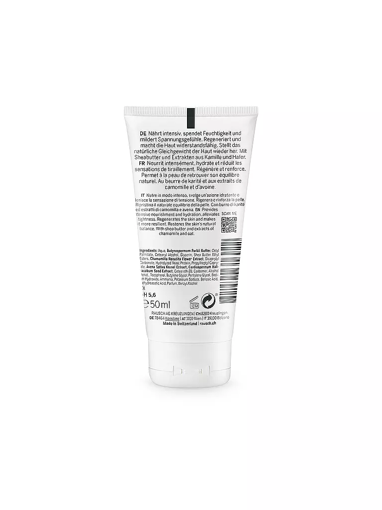 RAUSCH | Sensitive Hand Cream mit Kamille 50ml | keine Farbe