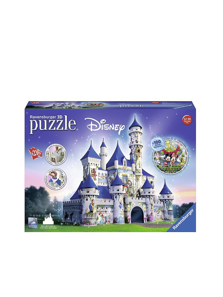 RAVENSBURGER Spezialpuzzle - Disney Schloss 216 plus 75-teilig