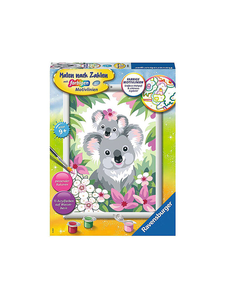 RAVENSBURGER Malen nach Zahlen 28984 - Süße Koalas
