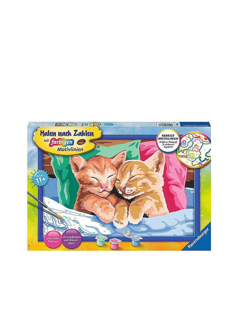 RAVENSBURGER Malen nach Zahlen 28986 - Verschmuste Kätzchen