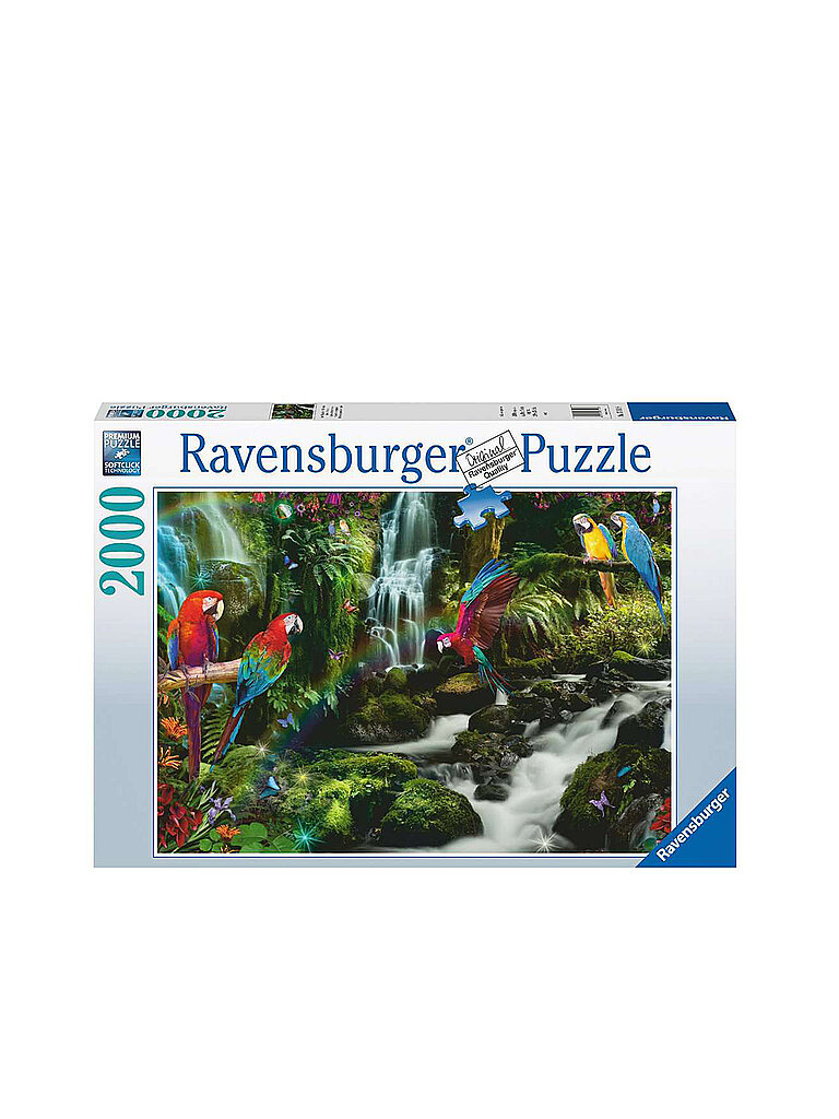 RAVENSBURGER Puzzle - Bunte Papageien im Dschungel - 2000 Teile