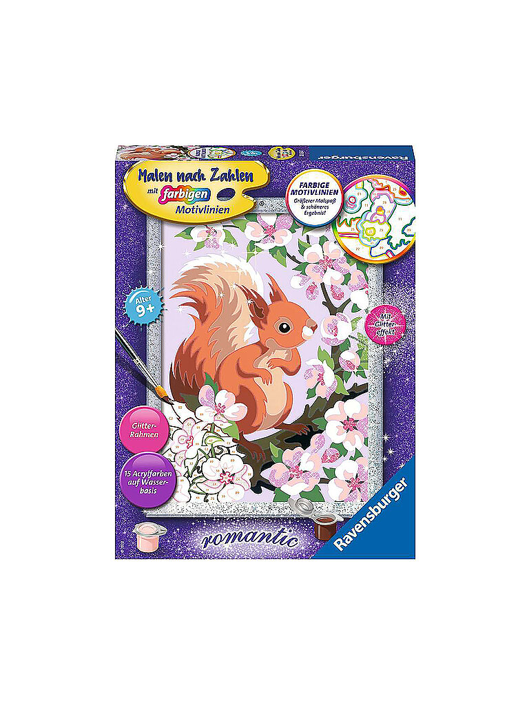 RAVENSBURGER Malen nach Zahlen - Neugieriges Eichhörnchen