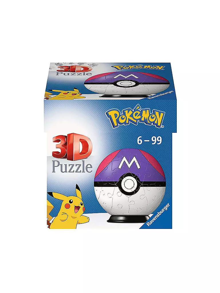 RAVENSBURGER | 3D Puzzle - Ball Pokémon Meisterball Teile 54 | keine Farbe