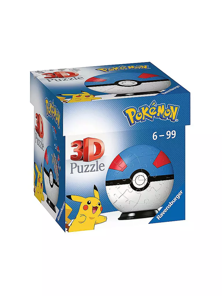Ravensburger 3D Puzzle-Ball Pokémon – 72 Teile Für Kinder Ab 6 Jahren (Durchmesser 12,9 Cm)