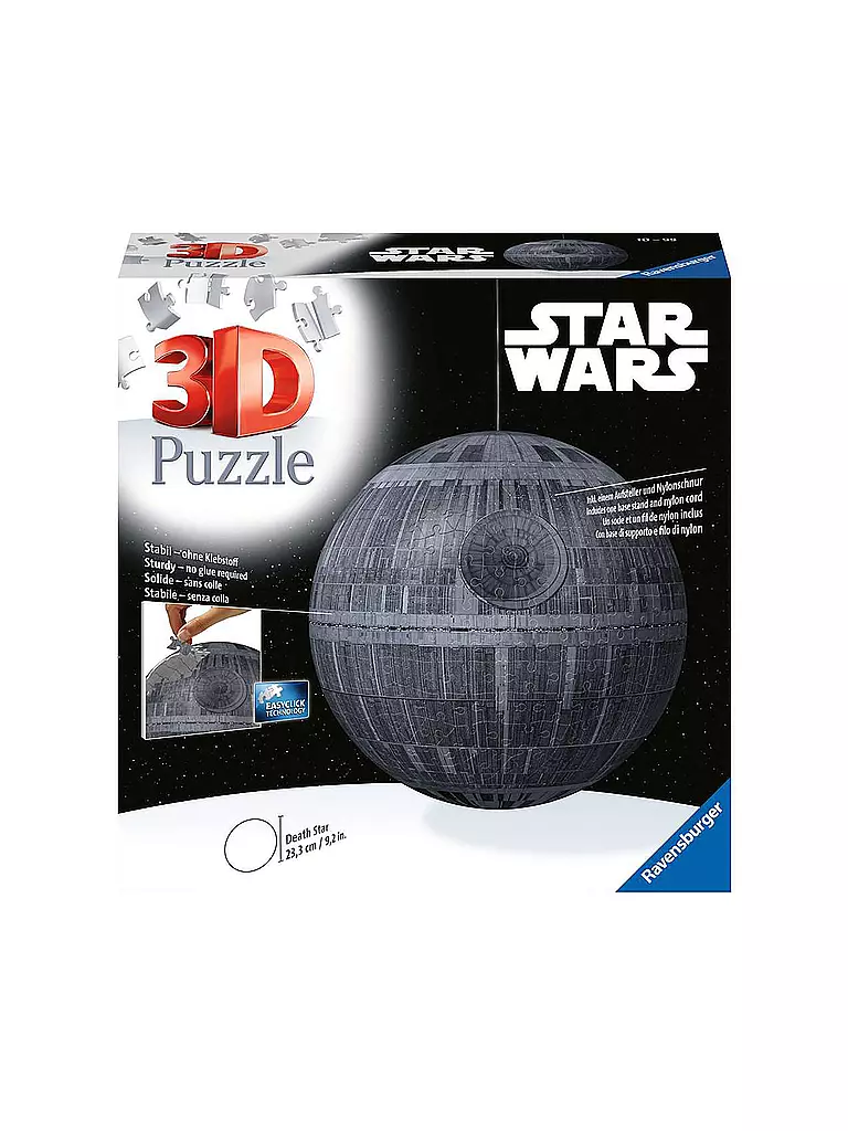 RAVENSBURGER | 3D Puzzle -Ball Star Wars Todesstern 540 Teile  | keine Farbe