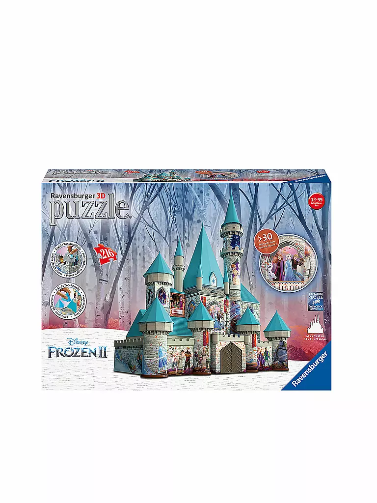 RAVENSBURGER | 3D Puzzle Bawerke - Disney Frozen 2 Schloss | keine Farbe